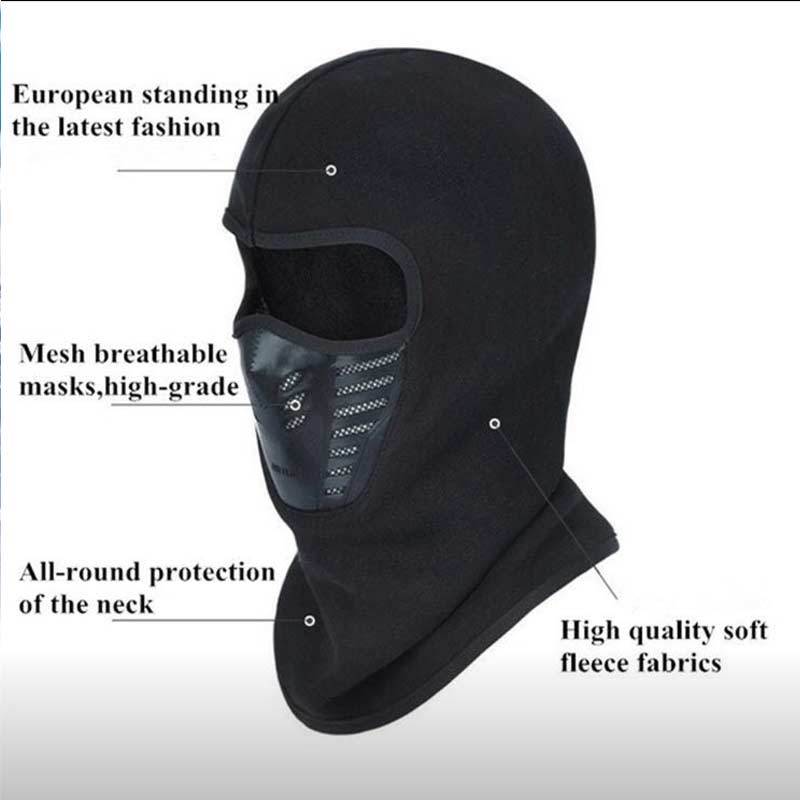 Windproof Ski Full Face Mask Balaclava Hood for Cold Weather