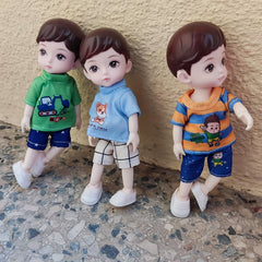 6" BJD Boy Doll Set with Clothes & Greeting Card