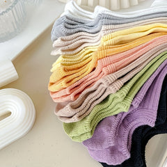 10 Pairs Solid Ankle Socks Soft & Comfy Women's Stockings