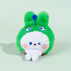 Double-Sided Bunny Doll Charm Plush Toy Pendant for Girls