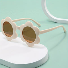 Retro Round Frame Sunglasses for Little Girls