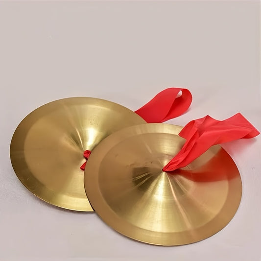 1 Pair Copper Cymbal Hand Percussion Instruments For Stage Party Musical