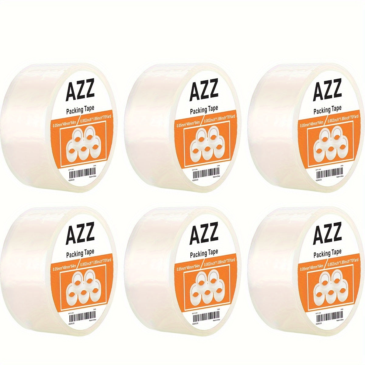 Professional Packaging Tape 1.88Inch X 70Yards Heavy Duty Transparent Material