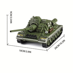552pcs SU 100 Tank Model Building Blocks Set with Weapon Accessories