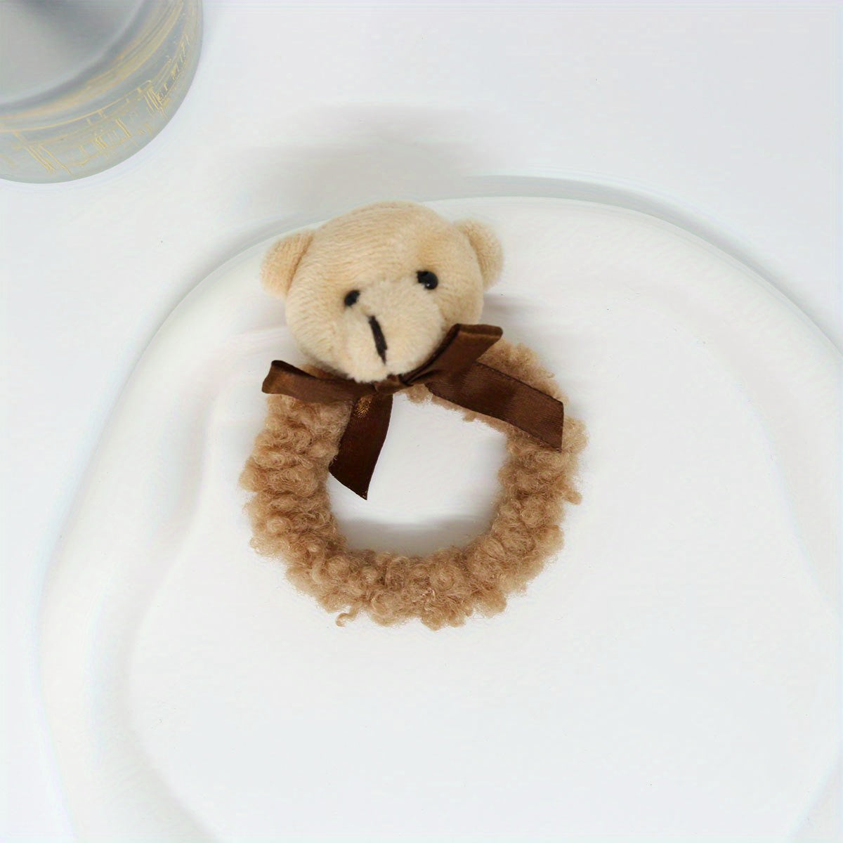 Rabbit Bear Plush Hair Scrunchies for Women Girls Hair Tie