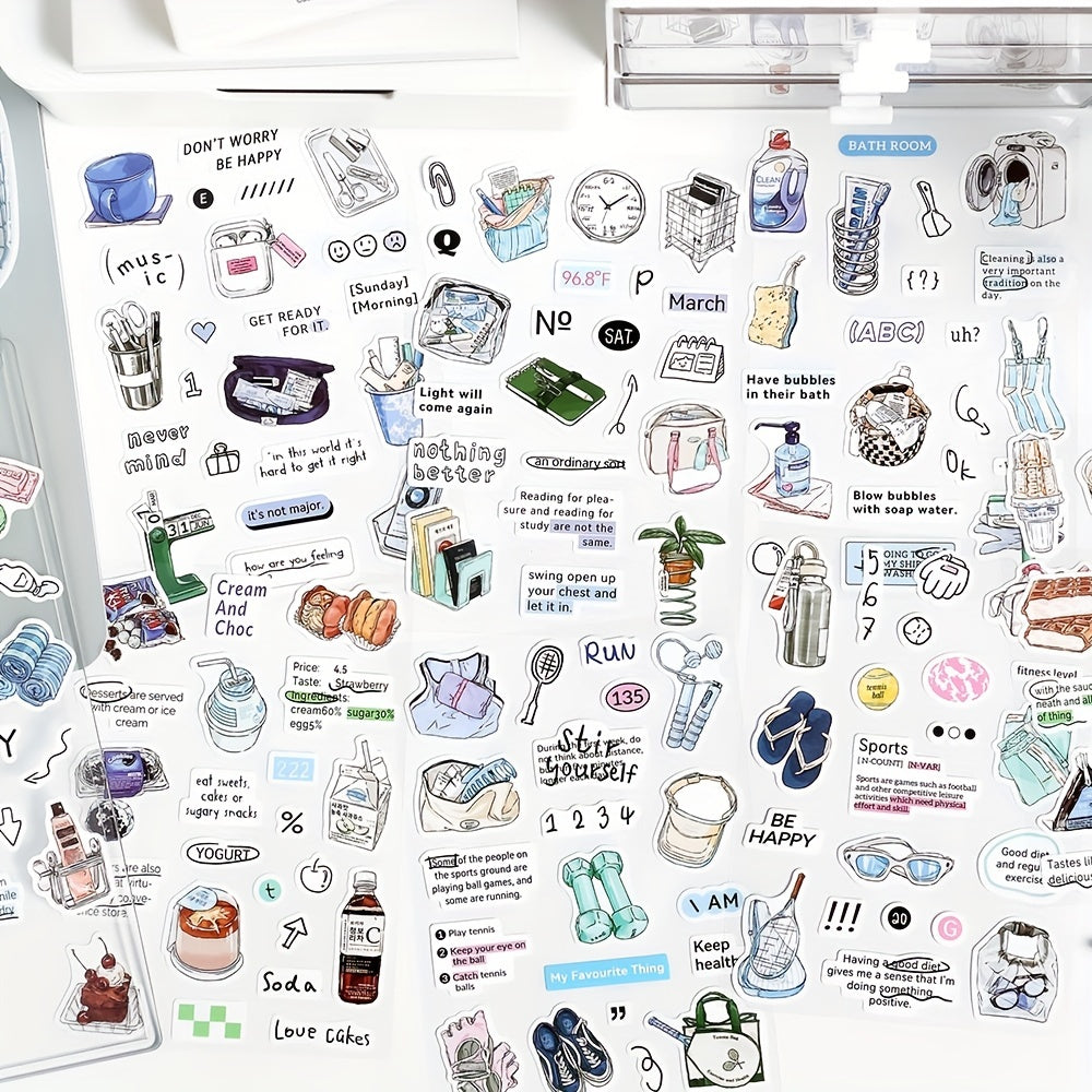 2 Sheets Hot Party Sugar List Stickers For Scrapbooking DIY