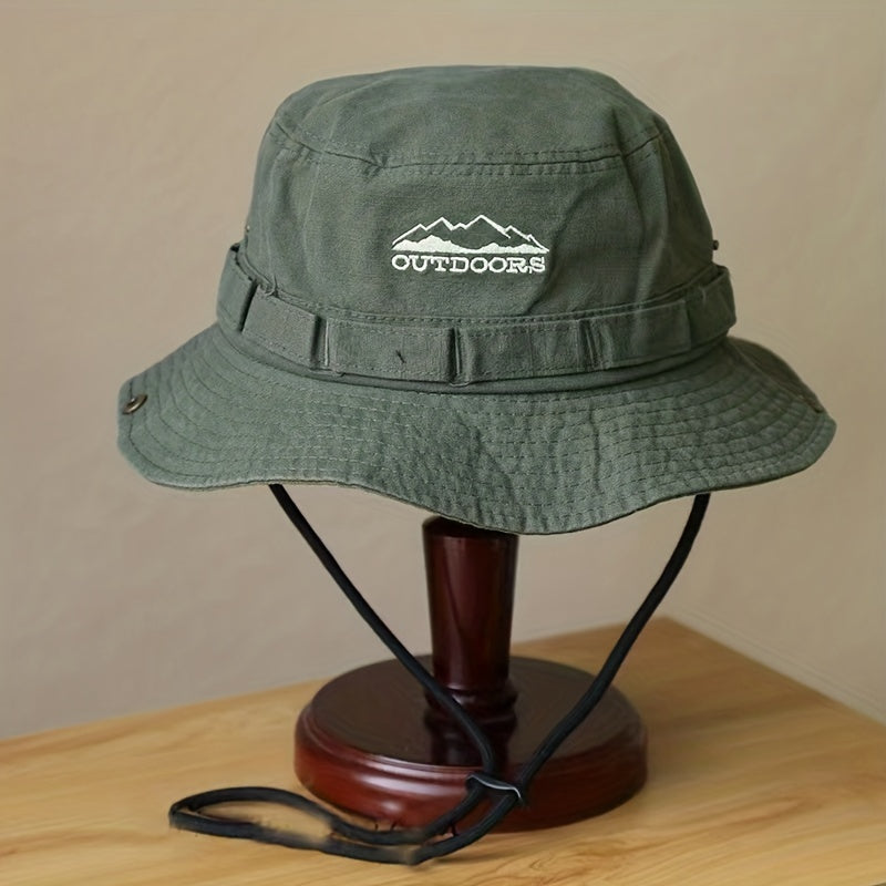 Foldable Outdoor Sunshade Boonie Hat Breathable Cotton Cowboy Hat