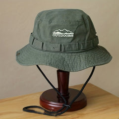 Foldable Outdoor Sunshade Boonie Hat Breathable Cotton Cowboy Hat