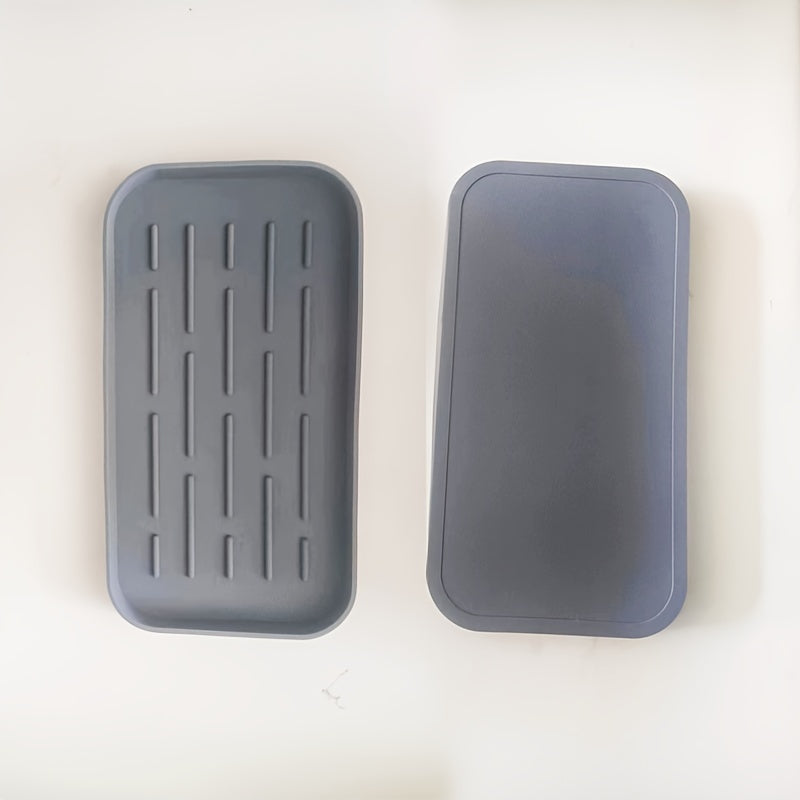 Silicone Draining Tray Kitchen Bathroom Storage Shelf