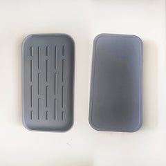 Silicone Draining Tray Kitchen Bathroom Storage Shelf