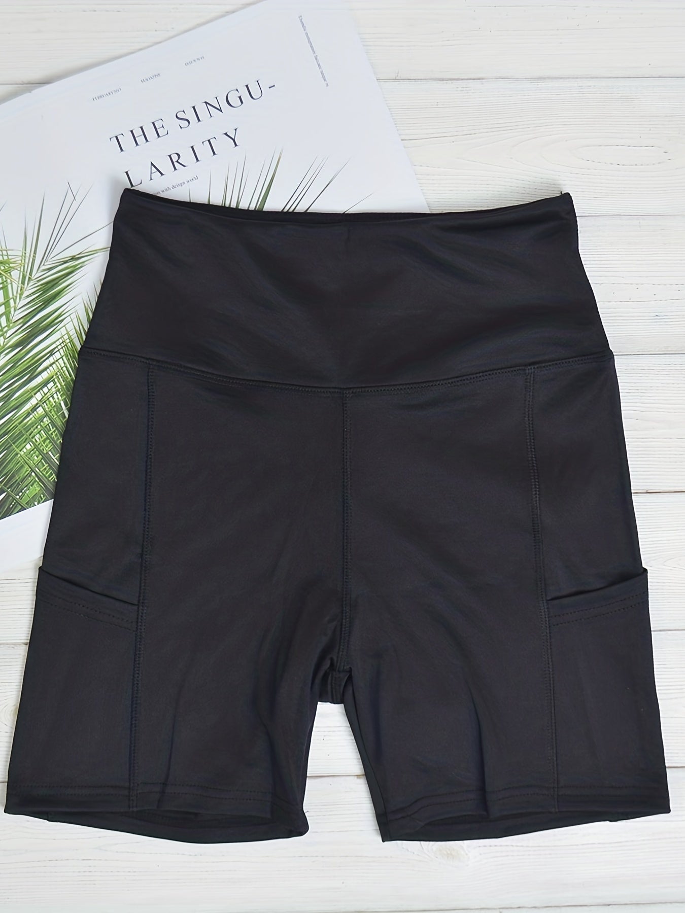 Women's Yoga Shorts with Pockets High Waist Workout Biker Shorts