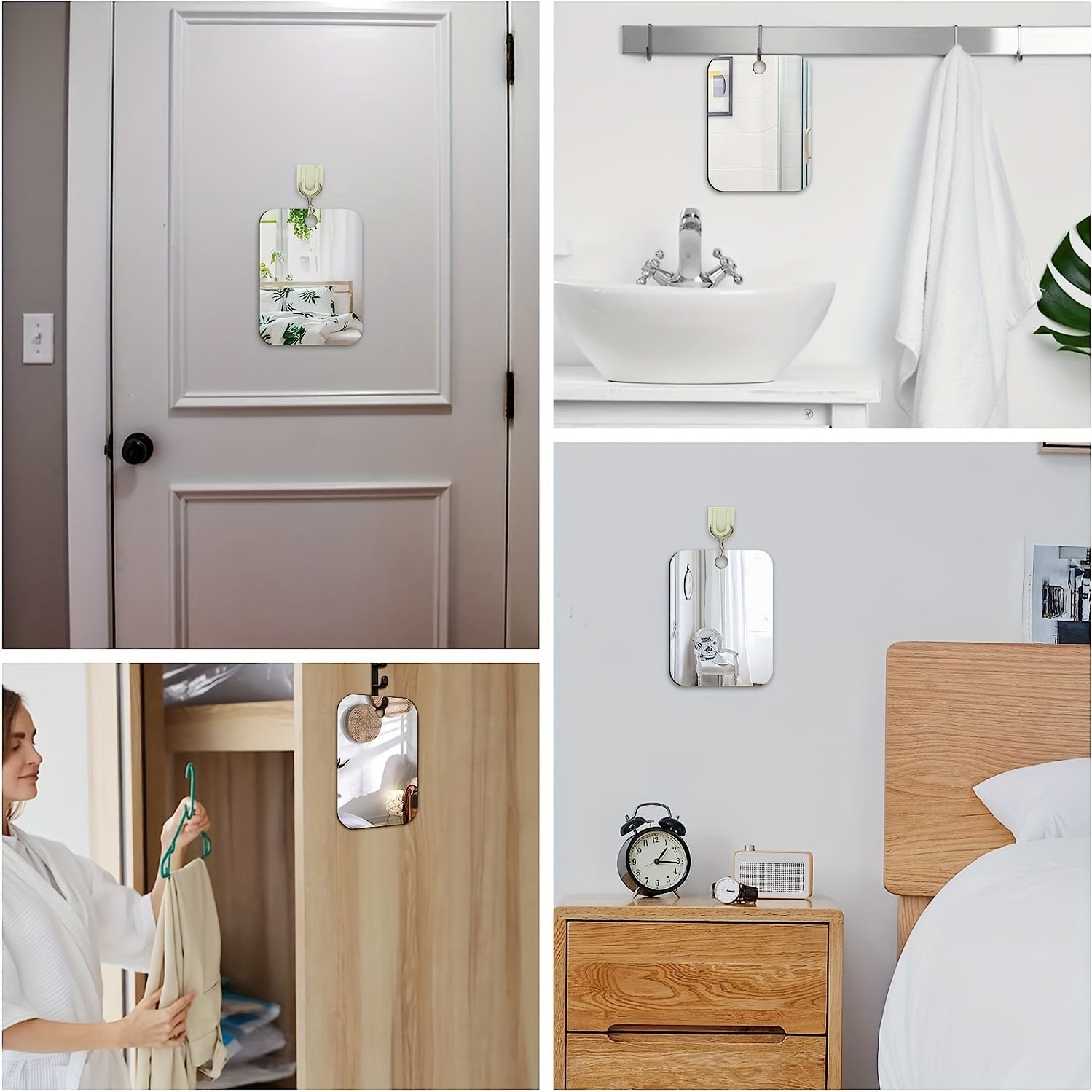 Portable Fogless Shower Mirror for Men and Women