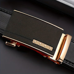 Men's Auto Buckle Belt for Business Father
