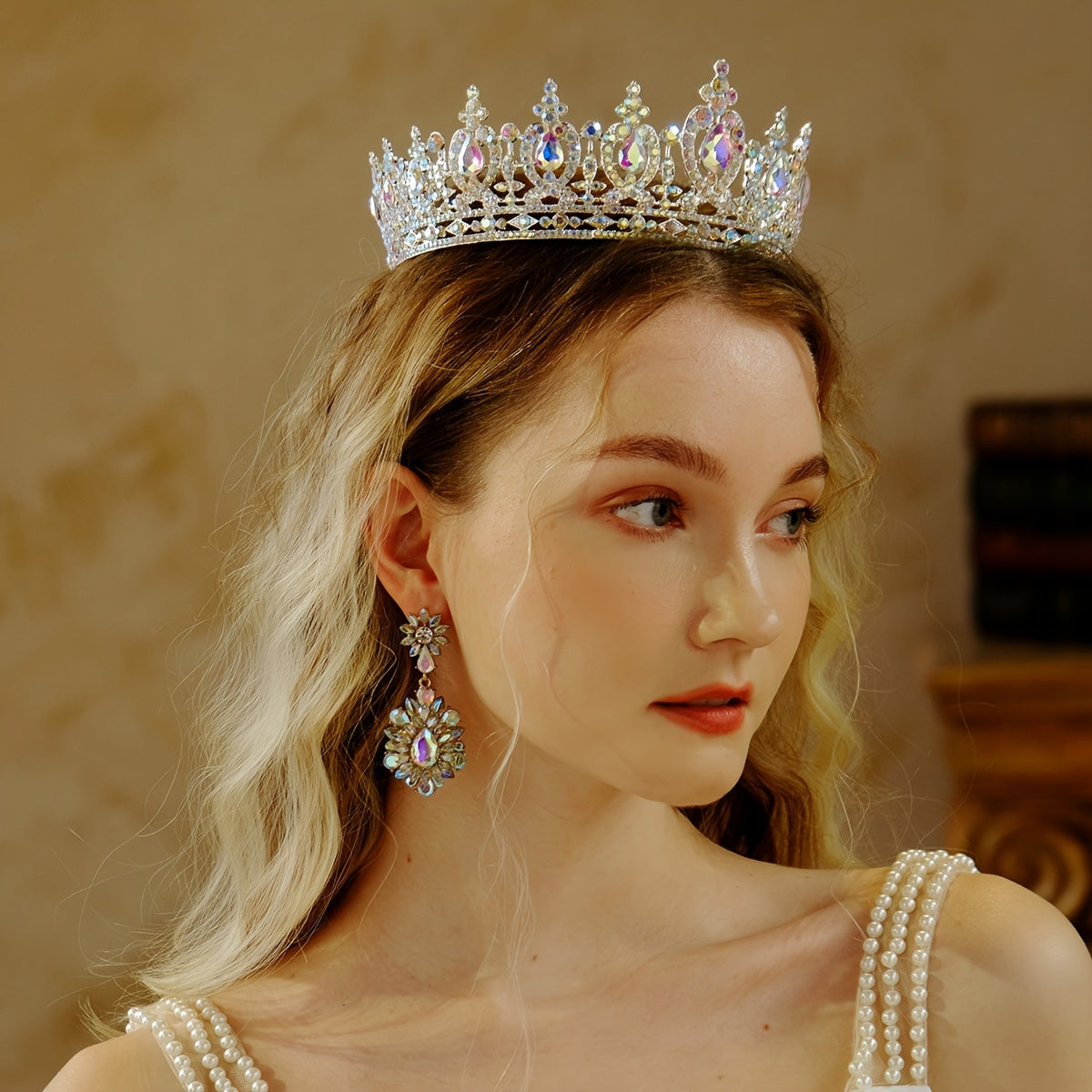 Rhinestone Crown Hairband Tiara Party Decorations
