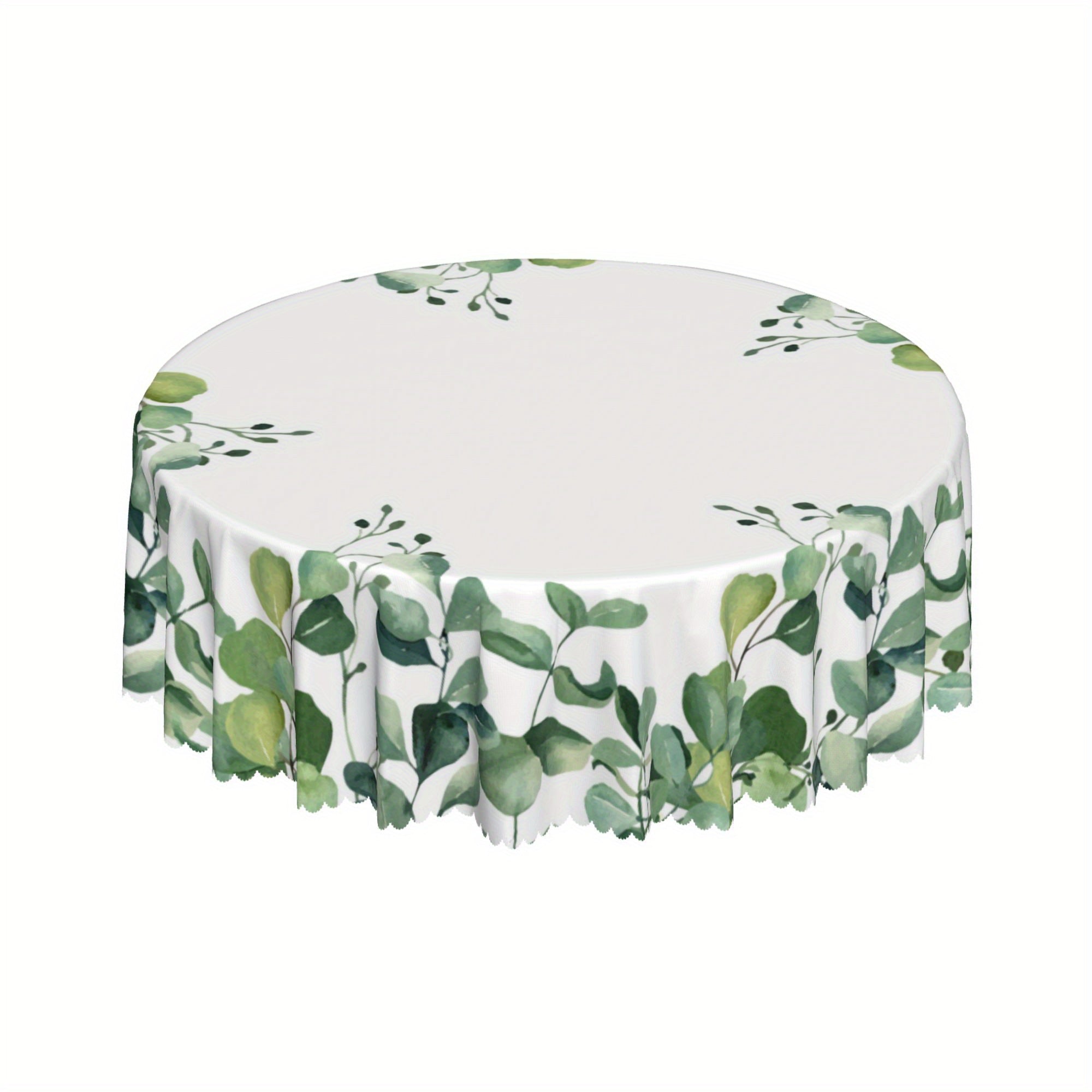 Colorful Flower Pattern Polyester Tablecloth Waterproof Stain Resistant