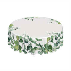 Colorful Flower Pattern Polyester Tablecloth Waterproof Stain Resistant