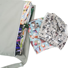 Mumsbest Baby Diaper Bag Reusable Wet Bag Waterproof Stroller Hanging Bag