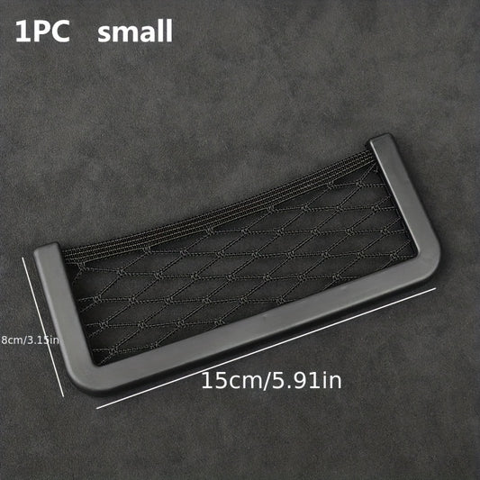 Car Storage Bag Net Pocket Hanging Ornament for Phone Change Card