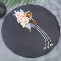 Large Hair Claw Flower Shark Claw With Pendant Ponytail Holder