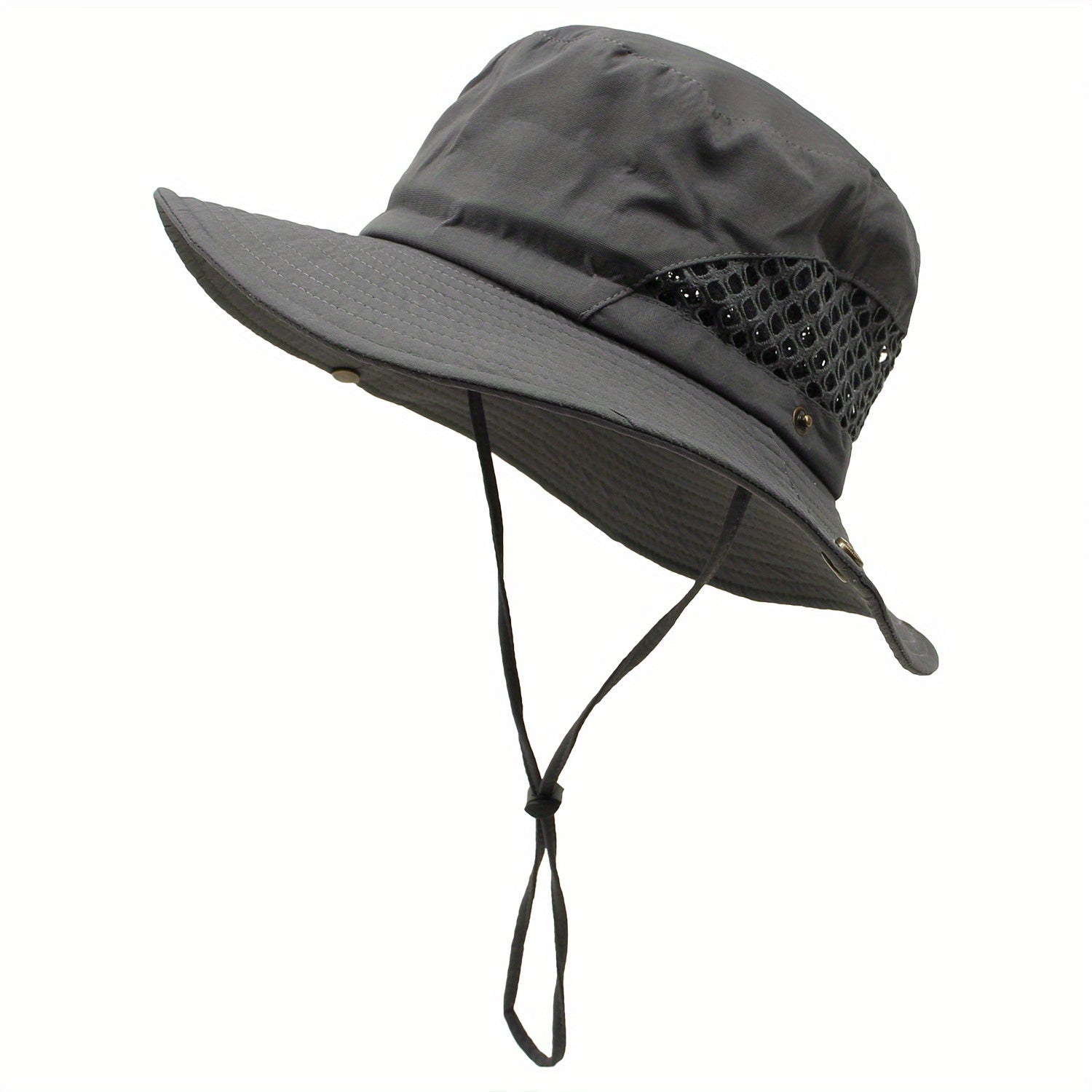 Outdoor Sunshade Bucket Hat Mesh Breathable Unisex Sun Hats Lightweight