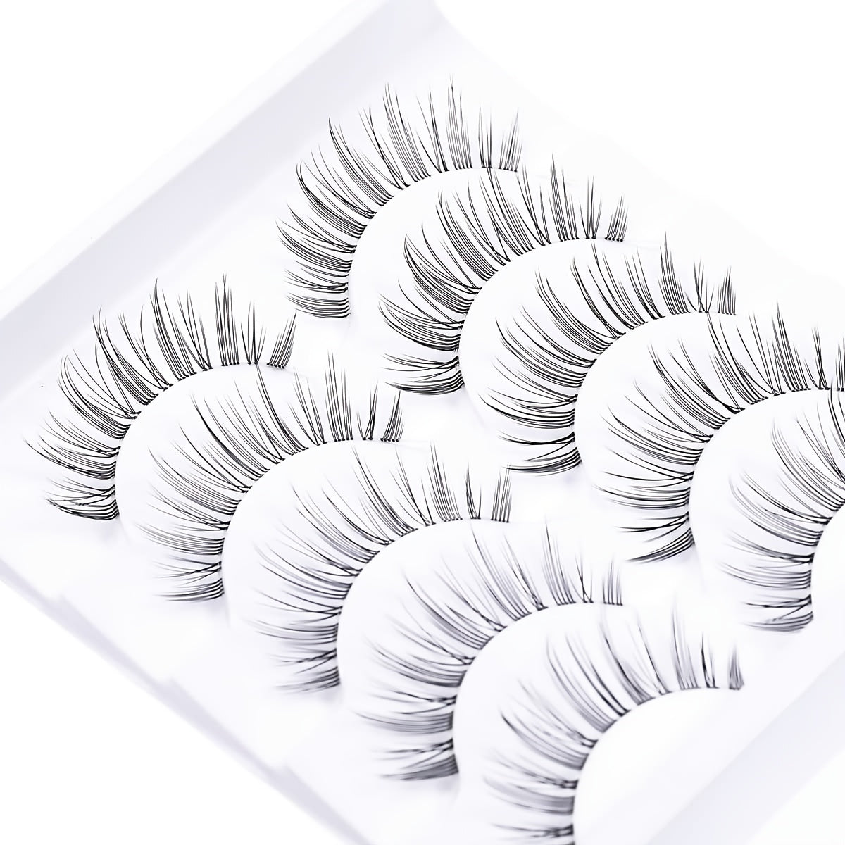 Natural Fluffy False Eyelashes Voluminous Wispy Lashes Extension Tool