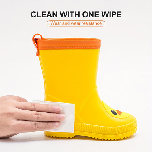 Girl's Animals Pattern Rain Boots Non Slip Waterproof Shoes