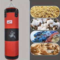 Canvas Boxing Punching Bag Sandbag Training Bag With Metal Chain Hook