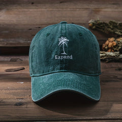 Coconut Tree Embroidery Baseball Cap Solid Cotton Hip Hop Sports Hat