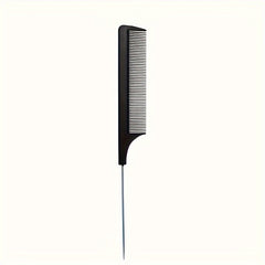 Fine Tooth Rat Tail Teasing Comb Stainless Steel Pin Hair Pick Detangling Comb