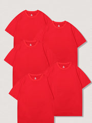 5 Boys' Breathable Cotton T Shirts - Casual Wear or Pajamas