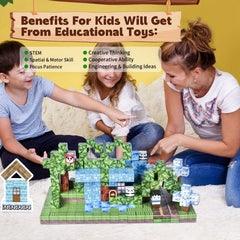 100pcs Cherry Blossom Magnetic Building Blocks Set