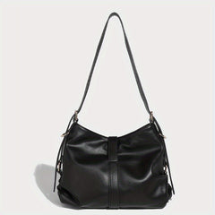 Women's Medium Tote Bag with Metal Buckle Closure