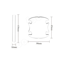 4Pcs Car Door Handle TPU Protection Sticker Anti Scratch Protective Film
