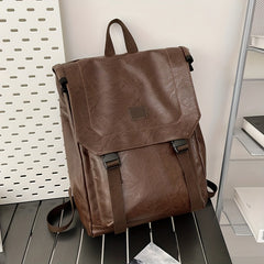 Vintage Stylish Backpack Soft Retro Versatile Travel Knapsack