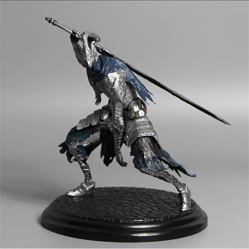 High PVC Figure Collectible Statue with Armor & Sword for Desktop Display