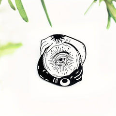 Sun Moon Wisdom Eye Brooch