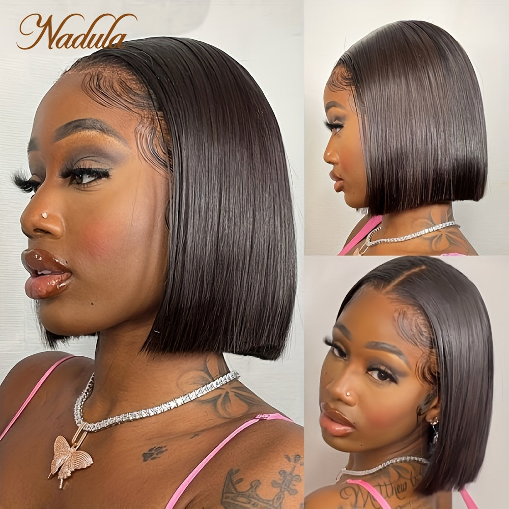 Short Bob Lace Front Wigs Human Hair Transparent Lace Closure Wigs