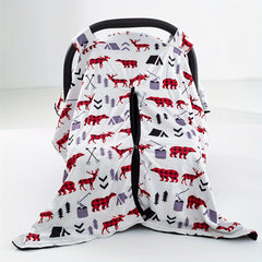 Elk Print Car Seat Sunshade Cover Canopy