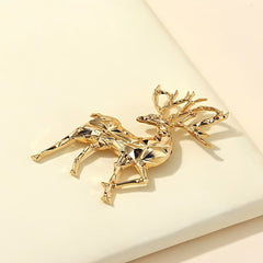 Unisex Deer Brooch Pin