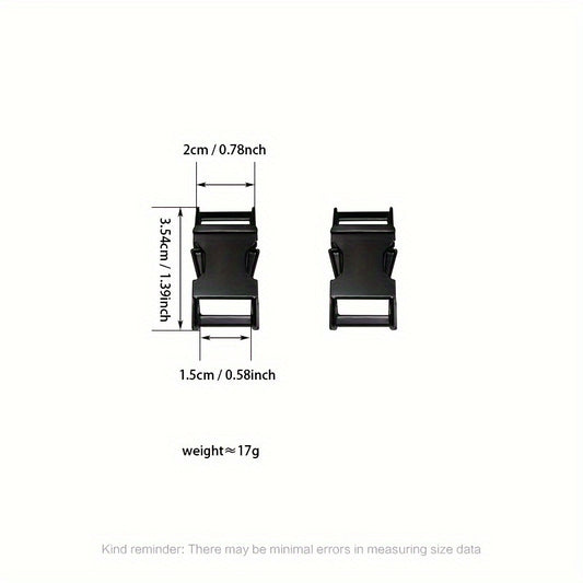 2pcs Zinc Alloy Insert Buckle Metal Snap Buckle for Backpack