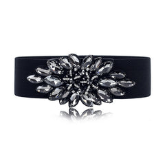 Rhinestone Elastic Band Vintage Waist Belt