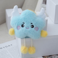 Cloud & Star Plush Doll Soft Pastel & Pink Fluffy Clouds Cute Huggable Stuffed A