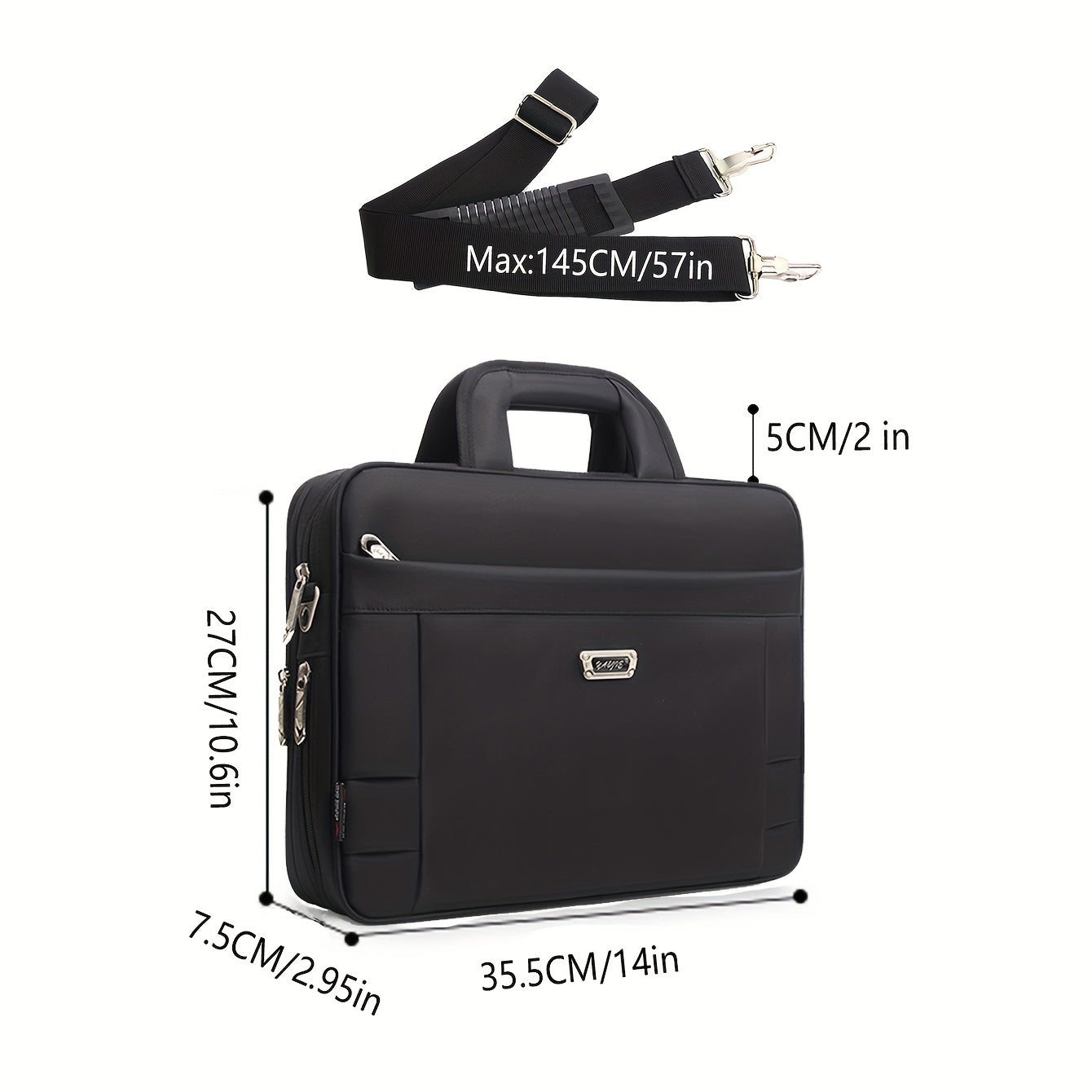 35 56 Cm Laptop Bag Expandable Computer Bag Laptop Briefcase Men Women