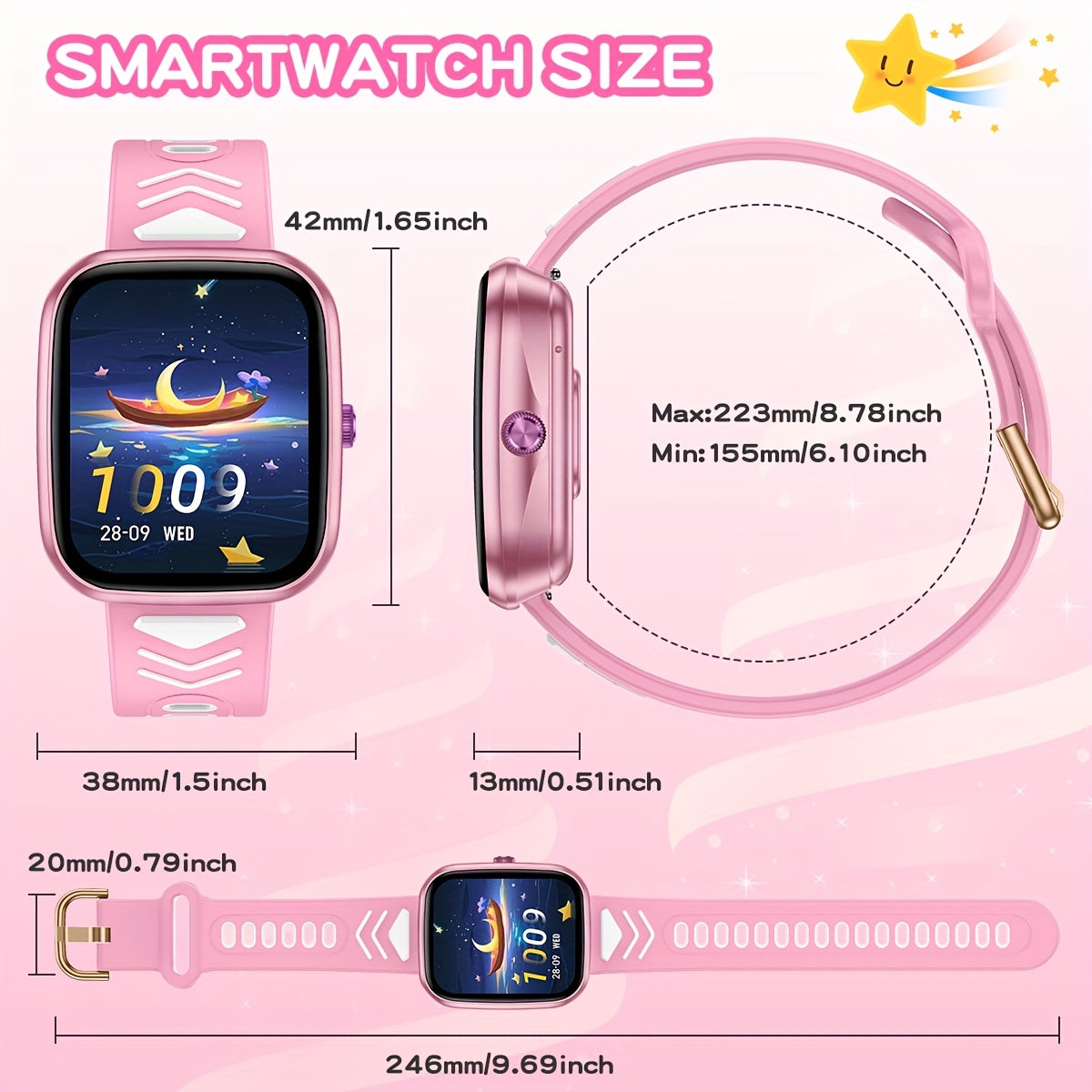 Kids Smart Watch 4 Call Function Smartwatch For Boys and Girls