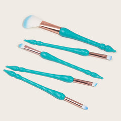 5pc Gourd Handle Makeup Brush Set for Eyebrows Eyeshadow Concealer