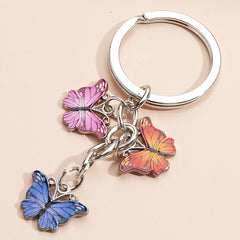 Colorful Butterfly Car Keychain