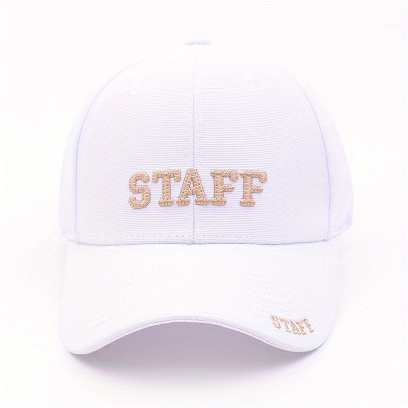 STAFF Letter Embroidery Baseball Cap For Men And Women