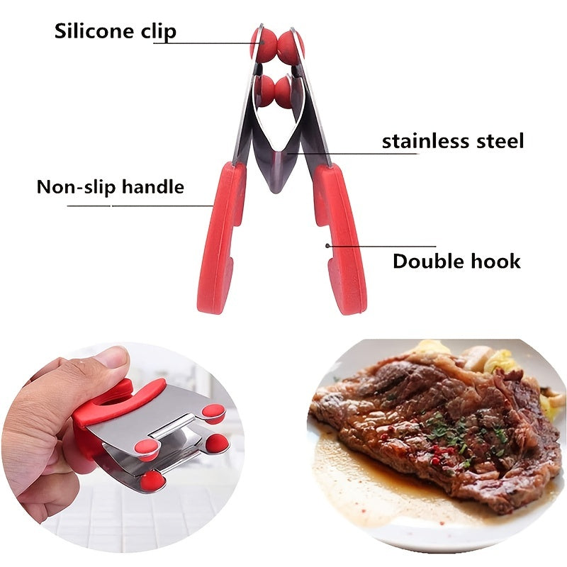 Stainless Steel Pot Spoon Holder with Silicone Grip