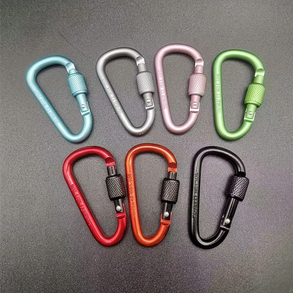 Aluminium Safety Buckle Keychain Lock Carabiner