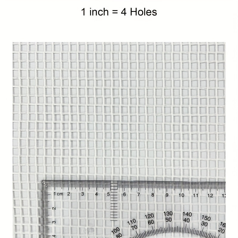 Latch Hook Rug Mesh Canvas 50x50CM DIY Pillow Carpet Making